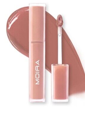 LIKE NEW (Swatched) MOIRA Nude Pink Lip Gloss — Creamy High-Shine Lip Color